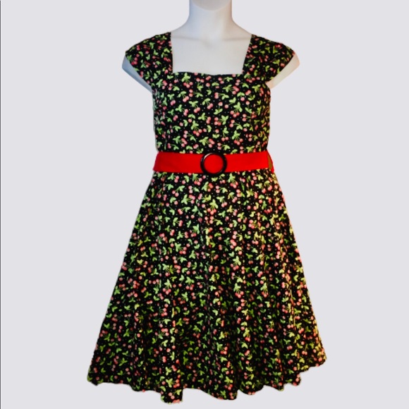 Miss Fortune Dresses & Skirts - Miss Fortune Lady Luck Cherries Swing Dress